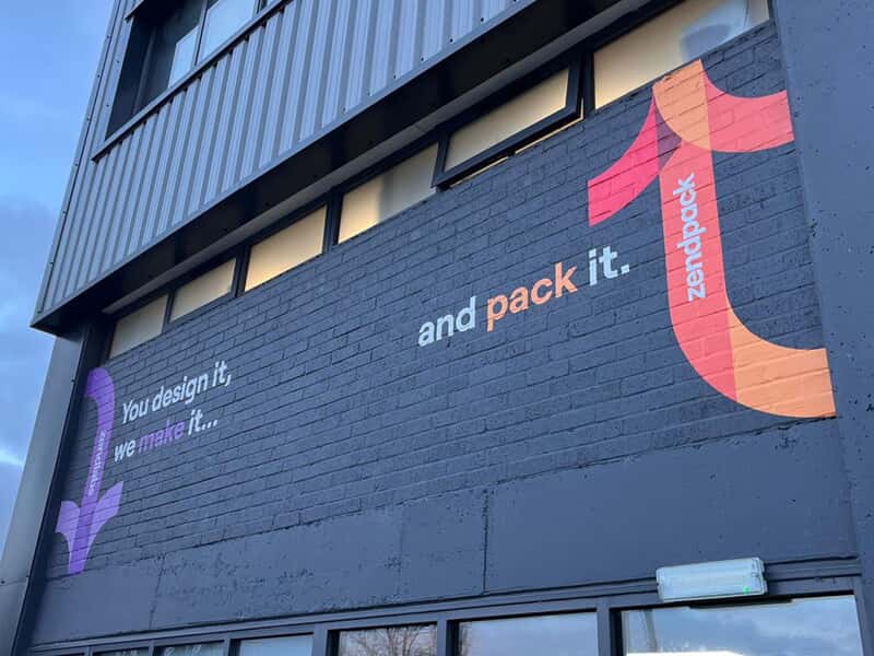 An image of the Zendbox Ltd exterior signage and graphics.